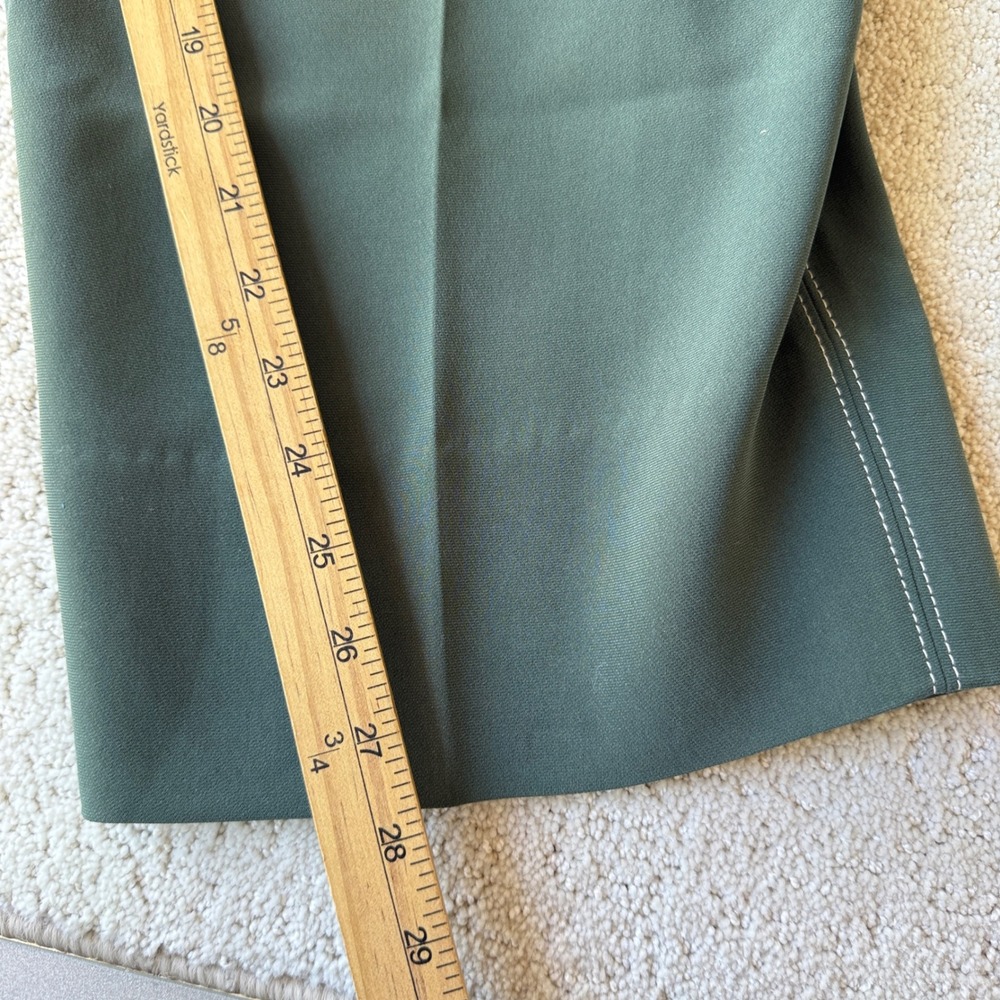 M.M.LaFleur Arlo Breeze Pant Women 16 Dusty Pine Wide Leg Everyday Crepe Cropped - Picture 11 of 16